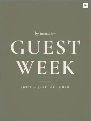 Instagram post: Guest Week, by invitation