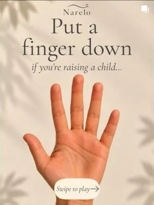 Instagram post: Put a finger down if you’re raising a child